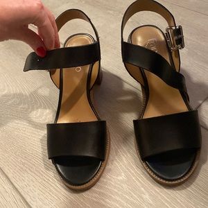 Black strappy heals worn once